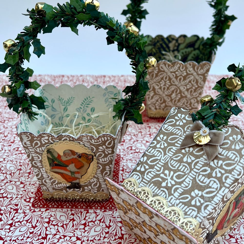 Image of Paper Santa Basket