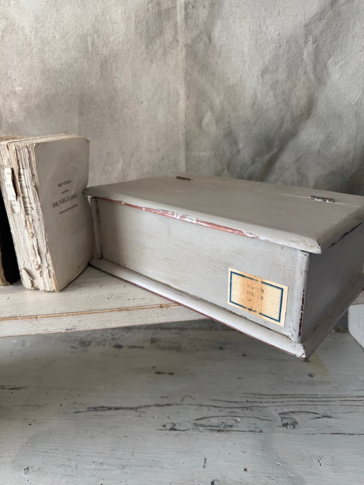 Image of Painted vintage wooden box