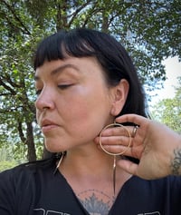 Image 2 of Brass hoops with quill 