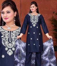 Image 1 of KSV81014-3 Pc Soft Rayon Kurtha Set