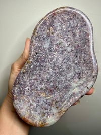 Image 1 of Lepidolite & Pink Tournmaline Ring Dish / Bowl #2799