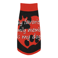 Image 4 of "My favorite family member is my dog" Knitted pet sweater