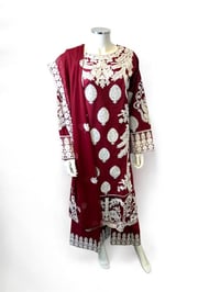 Image 1 of Embroidered pearl suit 