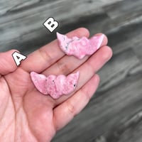 Image 1 of Peruvian Rhodonite Heart With Wings