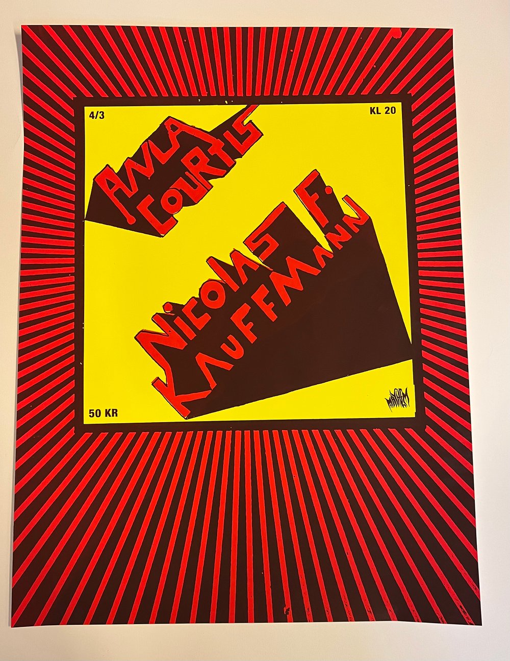 Image of Anla Courtis gig poster 