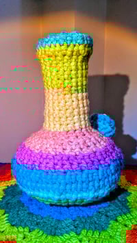 Image 2 of Pastel Rainbow Jumbo Bong Plush