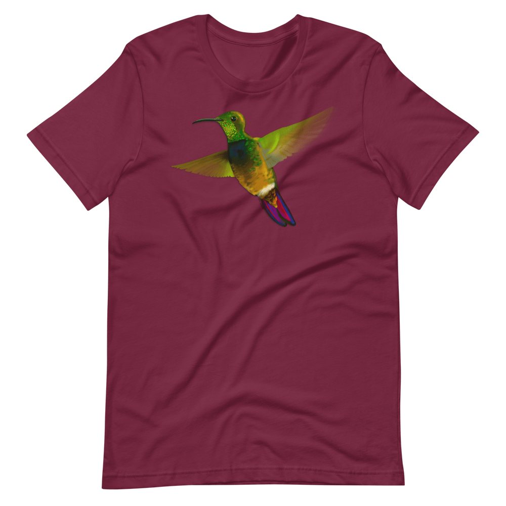 Colibrí Dorado de Puerto Rico | Puerto Rican Mango Hummingbird Unisex T-Shirt