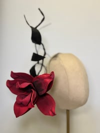 Image 2 of Crimson flower headpiece    