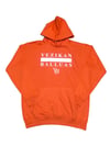 YB Unisex Fleece Orange Pullover Hoodie