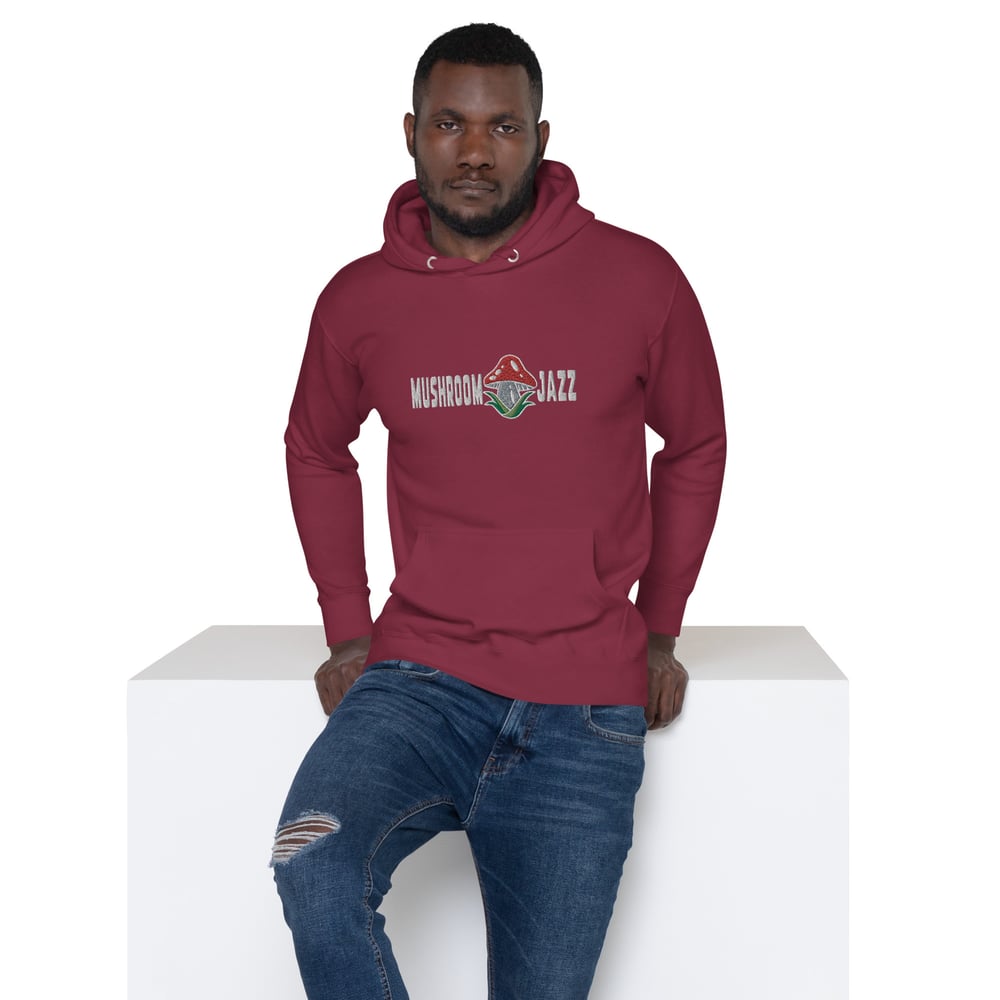 Mushroom Jazz Embroidered Unisex Hoodie