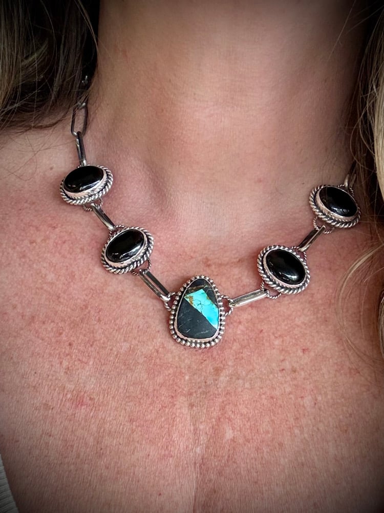 Image of Blackjack & Black Onyx Choker