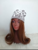 White Louis Vuitton Fashion Beanie