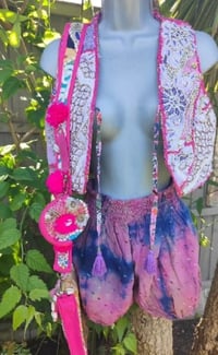 Image 4 of Mini Mykonos jewel waistcoat Light pink - 6-8 uk