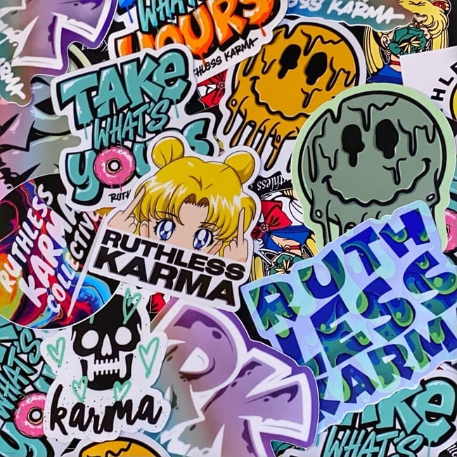 STICKER PACKS [ASSORTED]  RUTHLESS KARMA COLLECTIVE