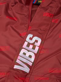Image 3 of VIBES™ Red Rain Jacket