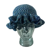 Image 2 of Ocean Ruffle Crochet Hat
