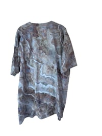 Image 7 of 2XL Adult Combed Cotton Tee in Stone Geode Ice Dye