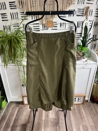 Image 1 of vintage army green utility skirt
