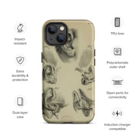 Image 25 of Vintage Book Page Anatomical Illustration Human Ear Tough Case for iPhone®