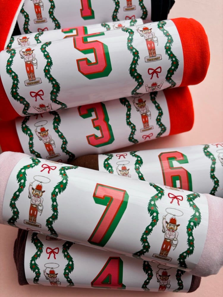 Image of 7 days of CHRISTMAS t-shirt advent calendar
