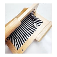 Image 2 of Butterscotch Leather & Timber Clutch