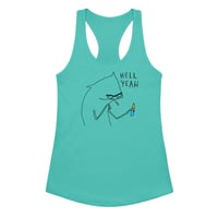 Image 2 of HELL YEAH Women’s fitted racerback tank top 
