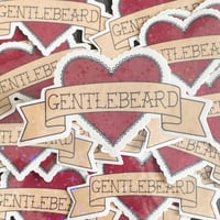 Image 1 of Gentlebeard Heart 2x3" Vinyl Waterproof Sticker