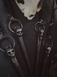 Image 2 of Bird or skull coffin nail necklace 