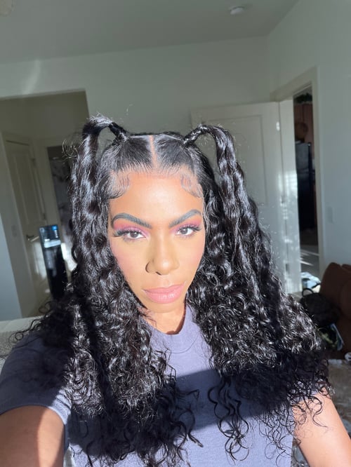 Image of 22 inch DEEP WAVE HD LACE FRONTAL WIG