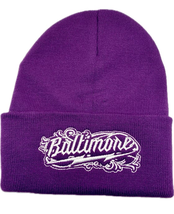 Image of Baltimore Scroll Beanie (Multiple Colors)