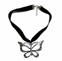 Image 1 of Butterfly Choker Necklace 