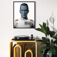 Image 2 of Fractured Thrawn Inspired  A3 print  unframed 