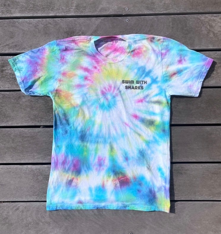 Tie Dye Shark Swim Club Medium 1