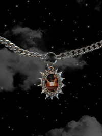 Image 6 of -;- SPIKY ROCK-AFIRE EXPLOSION NECKLACE -;-