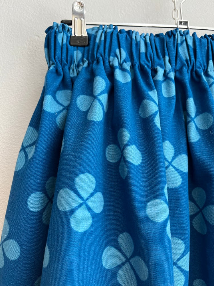 Image of Blue clover skirt (xs-xxl)