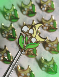 Image 5 of  Lunar Lily Hard Enamel Pin