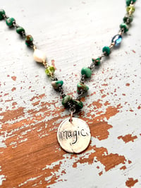 Image 1 of Magic necklace with Fox mine turquoise