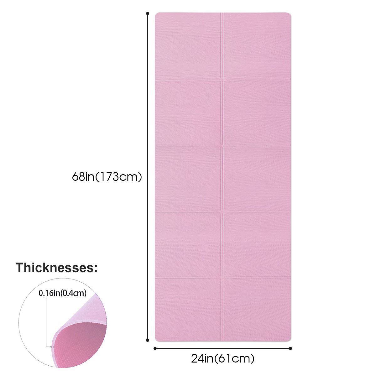 Image of 4MM Thick EVA Yoga Mats Anti-slip Sport Fitness Mat Blanket For Exercise Yoga And Pilates Gymnastics