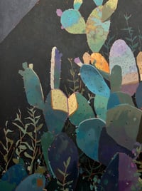 Image 5 of Forget Me Not - 26x32" Acrylic On Unstretched canvas