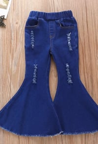 Image 2 of Bell Bottom Stretch Jeans