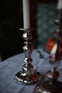 Image 4 of Kerzenständer, einflammig, versilbert, neobarock