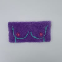 Image 1 of 17 Purple with Raspberry Nip Nops Mini Itty Tufted Wall Art