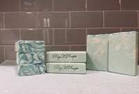 Image 1 of OCEAN MIST & SEA SALT.  net wt 6 oz.  Goat Milk 