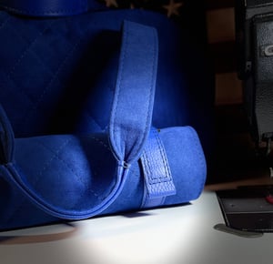 Image of Nogaro blue akantara duffle and tool roll