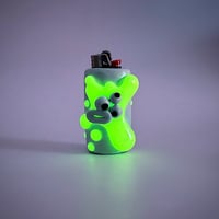 Image 3 of Blue Glow In The Dark 1 Of 1 Clay Lighter Case