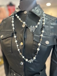 Image 2 of Black CC Necklace