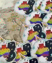 Image 1 of rainbow brush bug stickers 