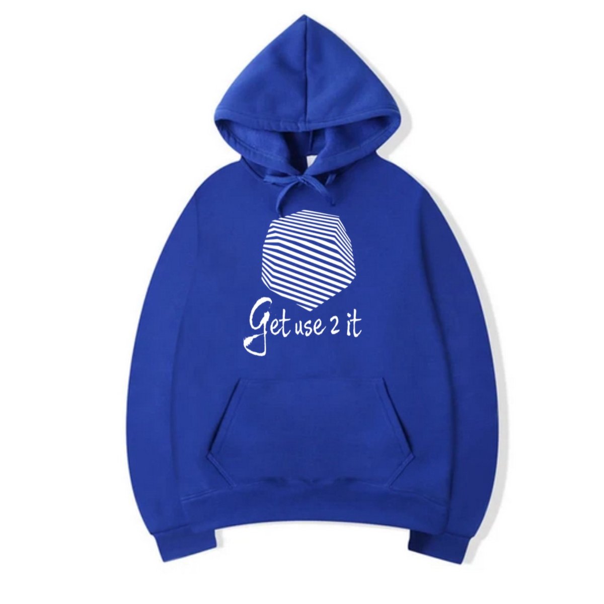 Image of Get Use 2 It Hoodie Blue & White