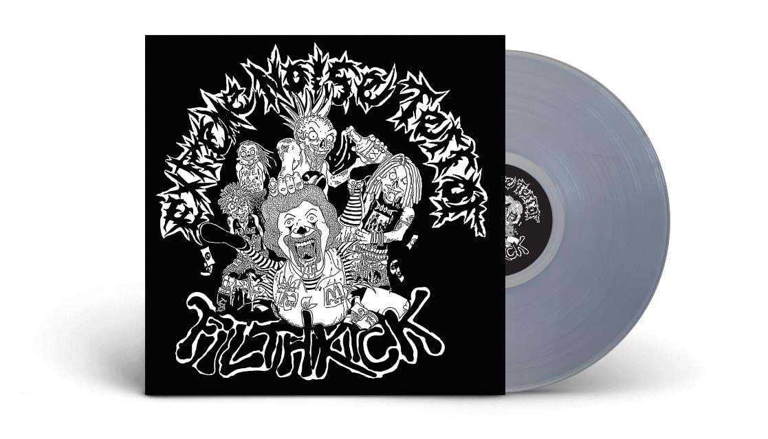 Image of Extreme Noise Terror / Filthkick "split" LP (Clear) UK Import