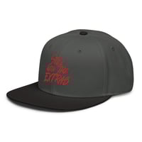 Image 5 of Still With The Extras red font Snapback Hat